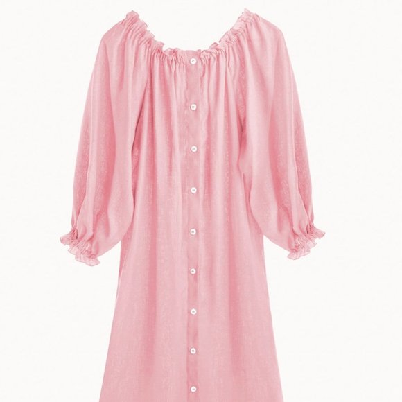 Loungewear Dress in Pink by Daily Sleeper One Size - Picture 2 of 2